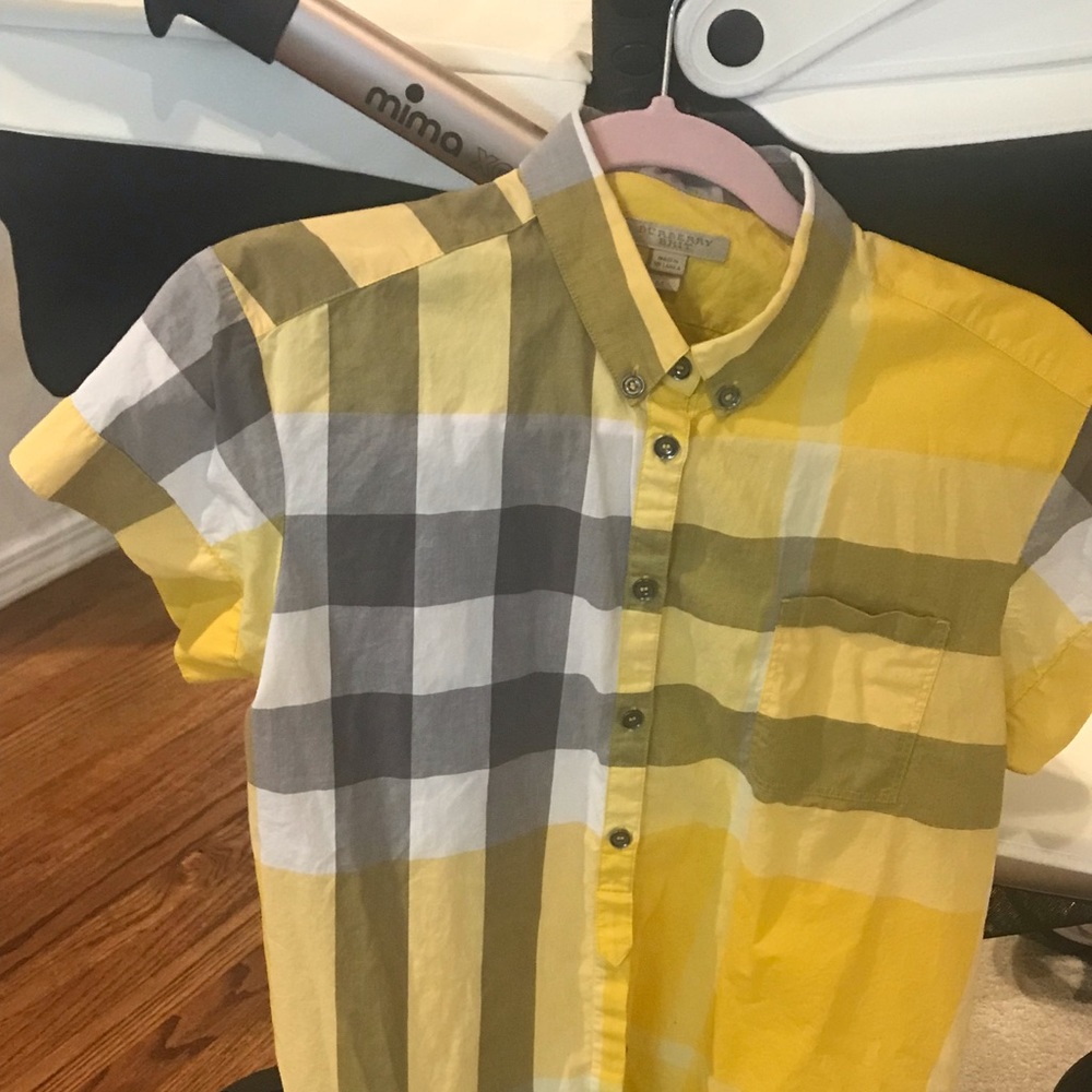 Burberry button up shirt